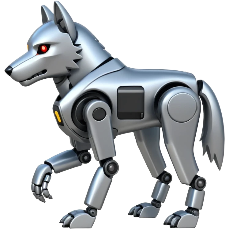 Gear Wolf full body  emoji
