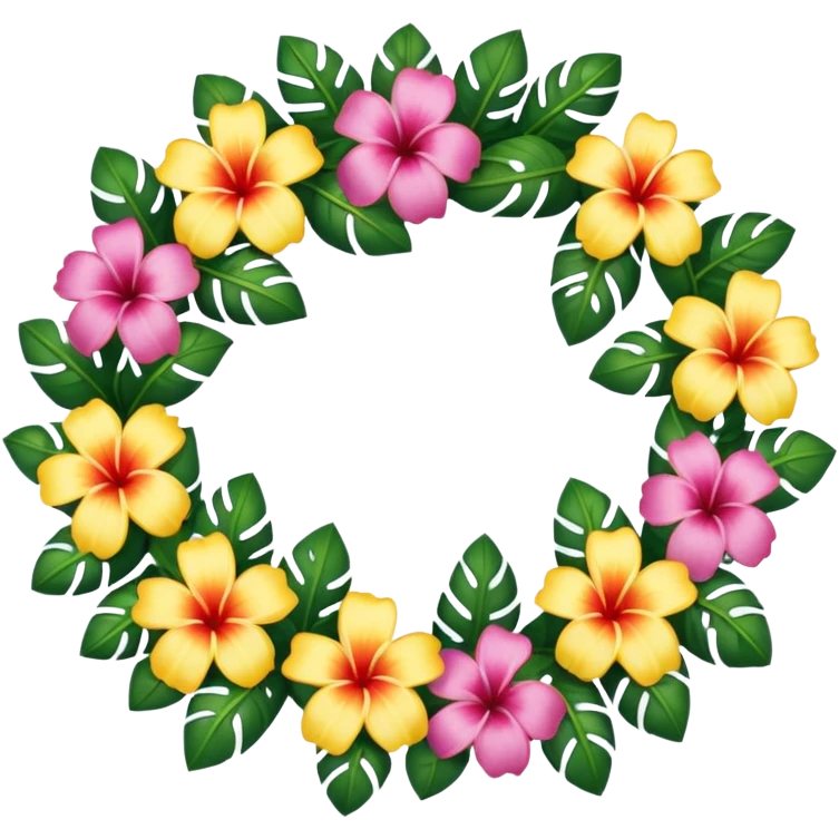 Hawaiian lei emoji