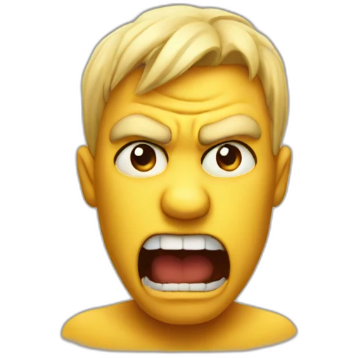 Anger with love emoji