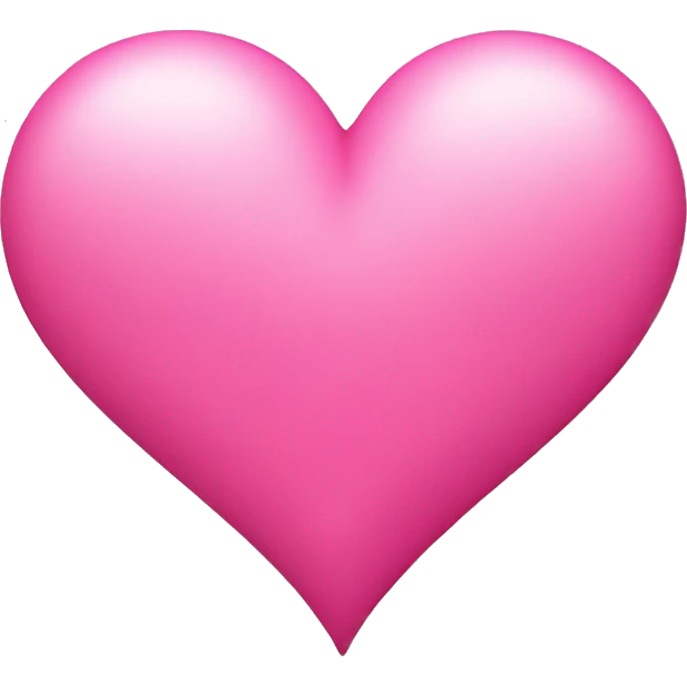Pink heart with initial M in the center cersive emoji