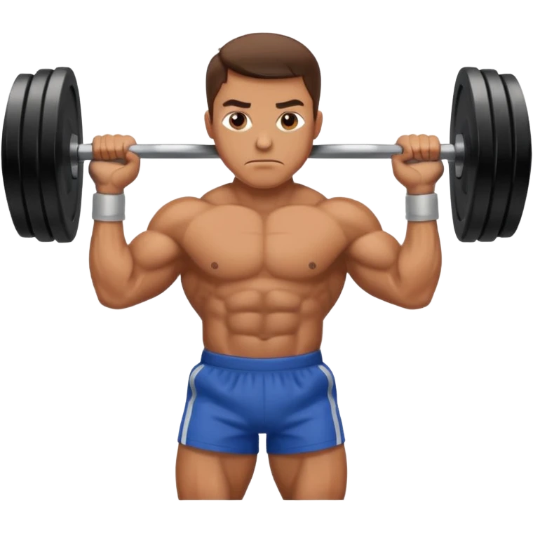 man lifting weights emoji