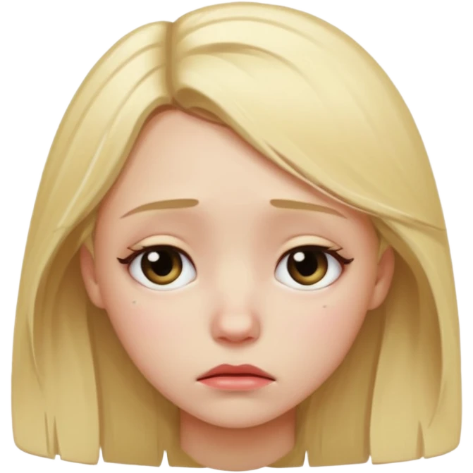 sad girl emoji