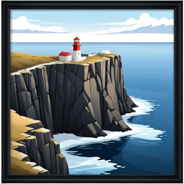 North Cape cliff in Norway with dramatic view of Arctic Ocean emoji