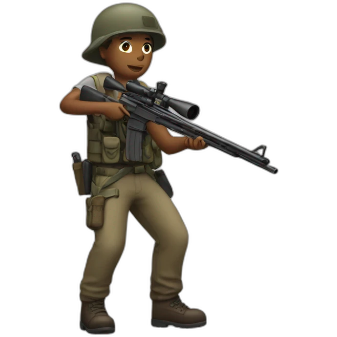 Rifle shooter emoji