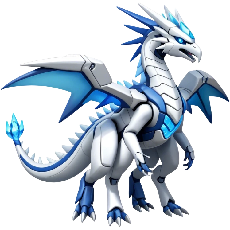 Futuristic Kyurem-reshiram-dialga-hybrid, full body emoji