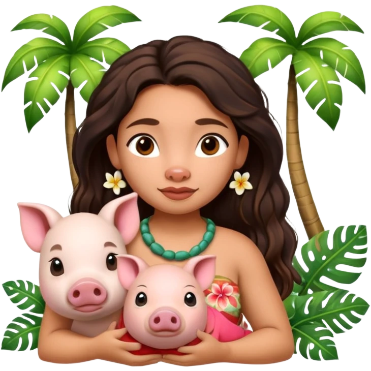 Moana and pua  emoji