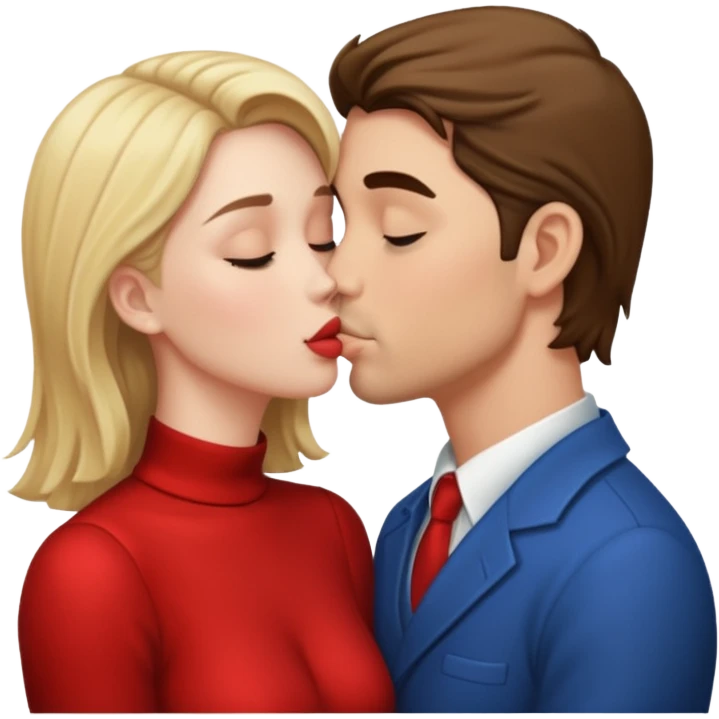 make them kiss, and they shall be dressed emoji