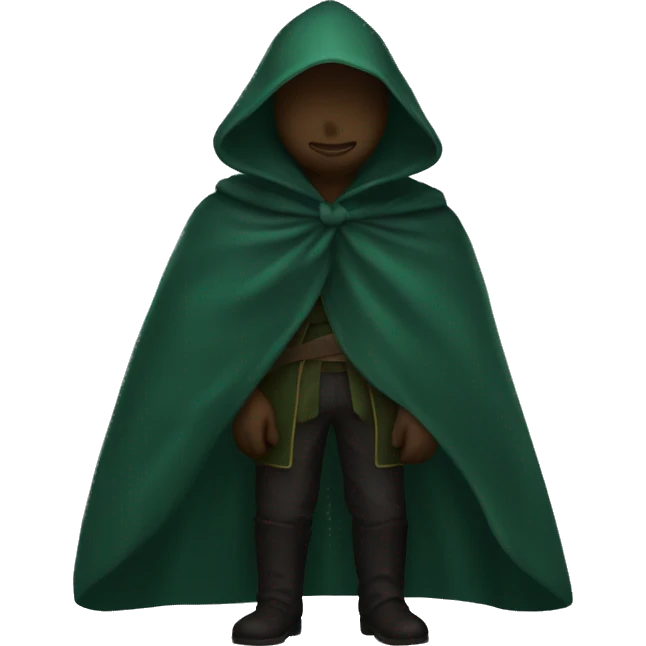 Dark green cloak emoji