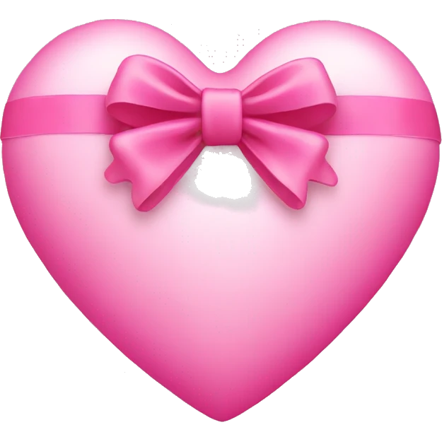 pink heart with bow emoji