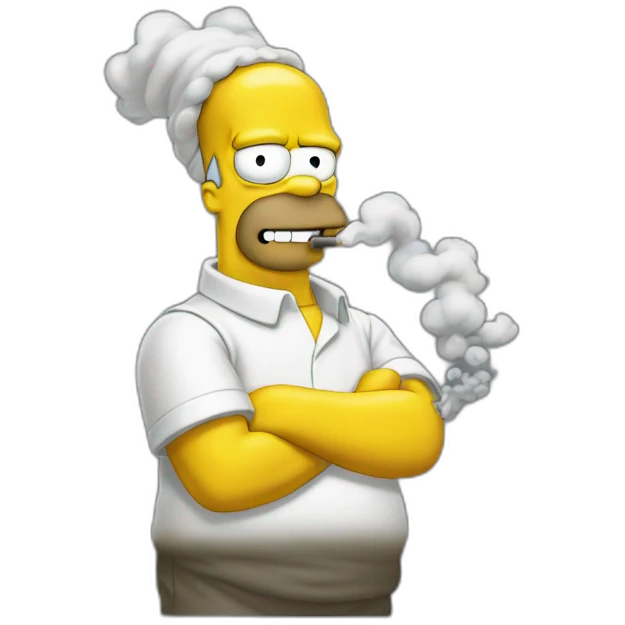 Homer smoke emoji