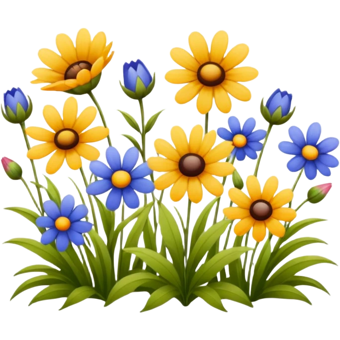 Vintage wildflowers  emoji