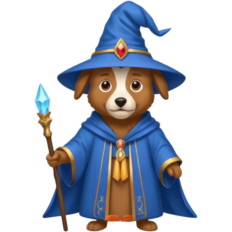 Dog wizard emoji