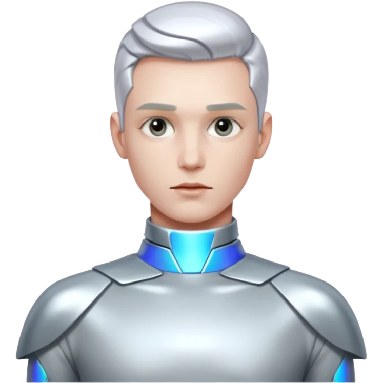 Futuristic style man emoji