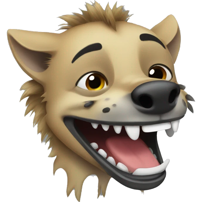 Hyena laugh emoji