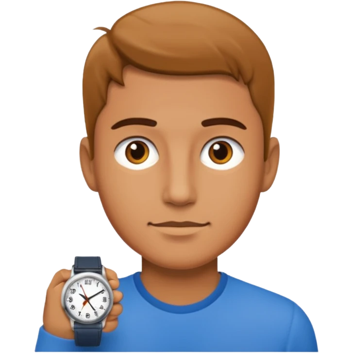man with Watch emoji