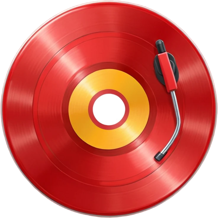 red vinyl record emoji