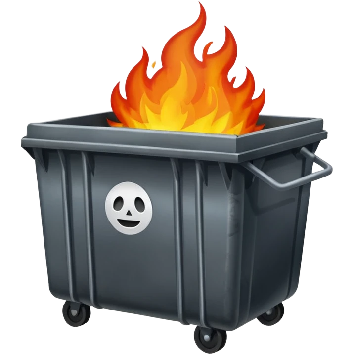 Dumpster fire emoji