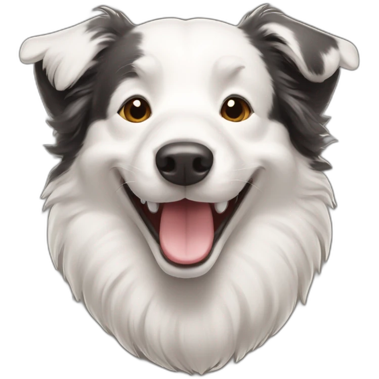 border collie smile emoji
