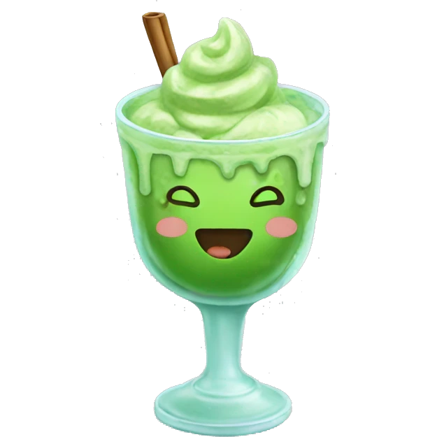 Ice matcha  emoji