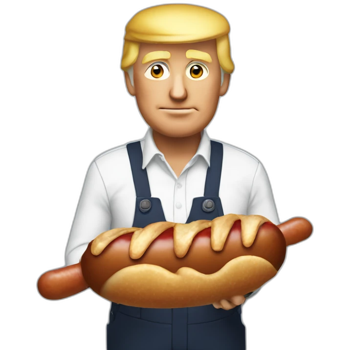 trump-holding-his-sausage emoji