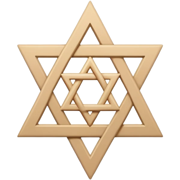 Pale beige Star of David emoji