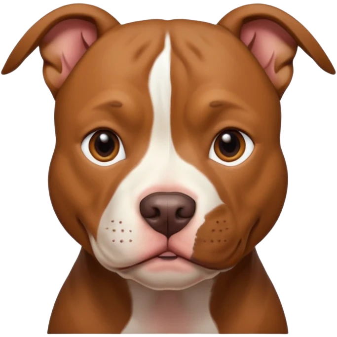 Un pitbull de carita tierna  emoji