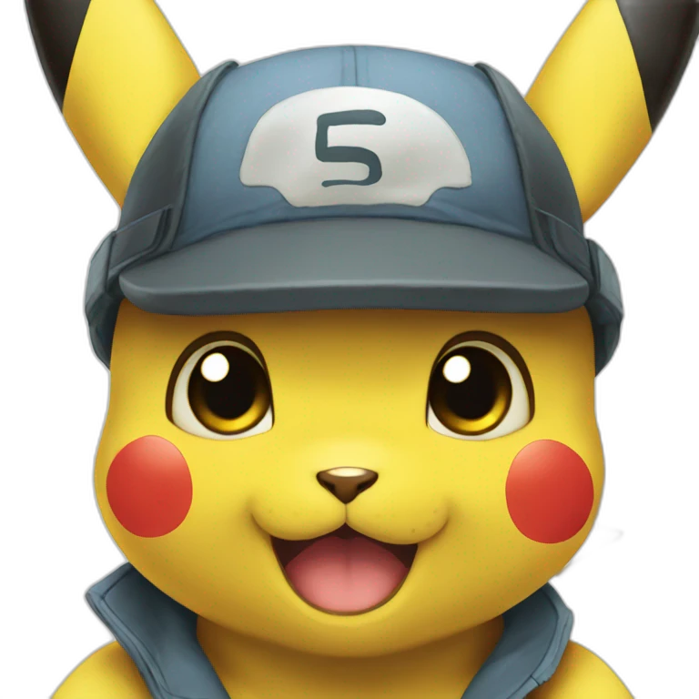 pikachu smaling emoji
