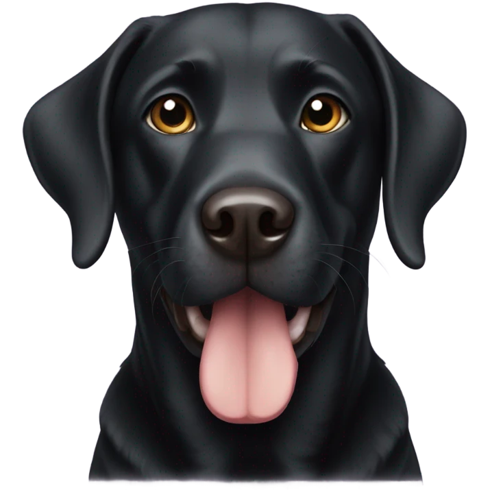 Black Labrador  emoji
