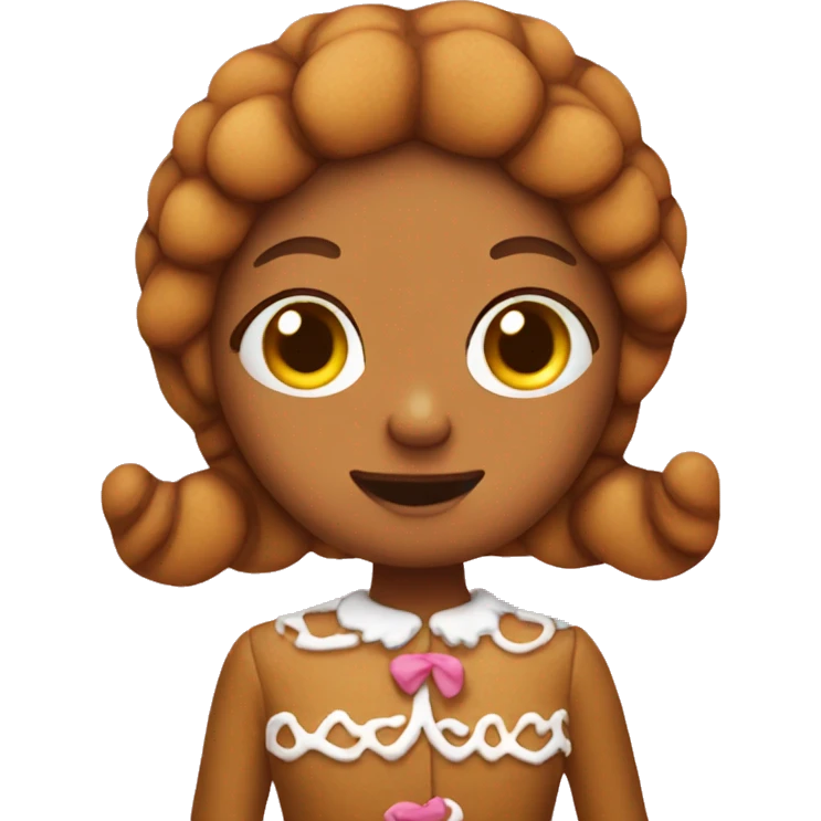 Gingerbread girl aesthetic  emoji