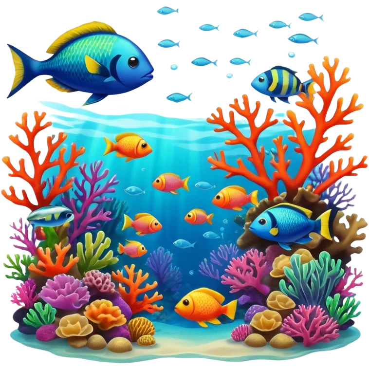 Hawaiian Tropical reef emoji