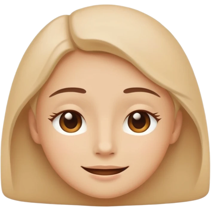 minimal flat emoji of a calm face,
soft closed-mouth smile,
relaxed eyes,
gentle and balanced emotion,
pastel beige and warm tones,
modern wellness app style,
no cartoon exaggeration,
transparent background,
vector style
 emoji