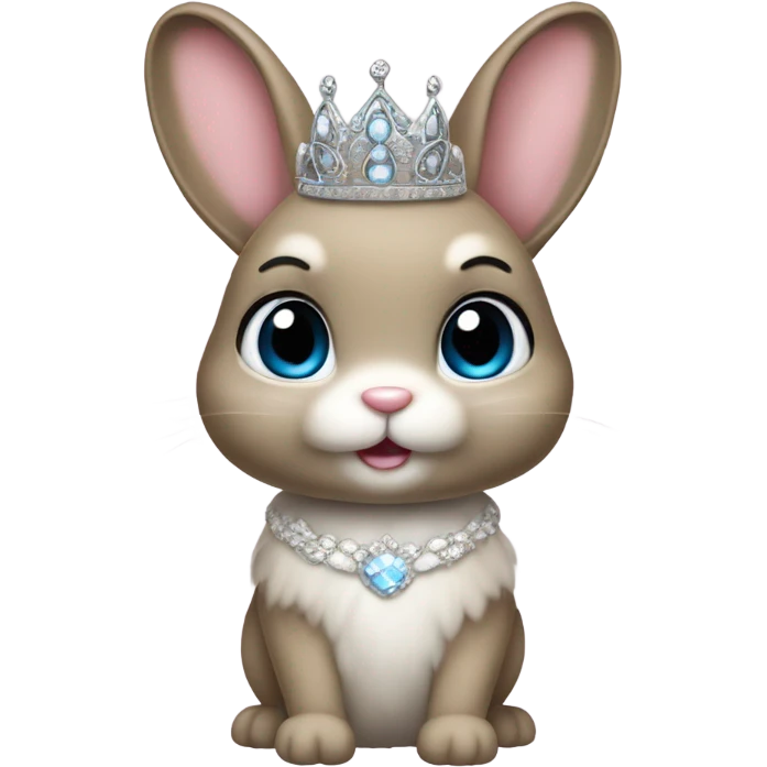 Bunny dressed as a princess emoji