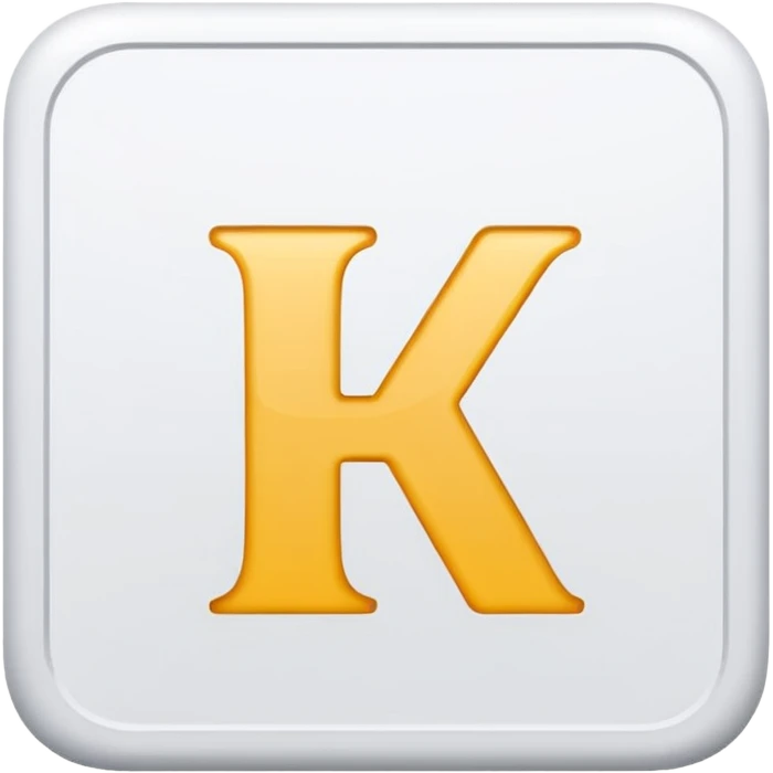 Please recreate an emoji with a square blue background that has the English letters ‘KR’ on it. emoji