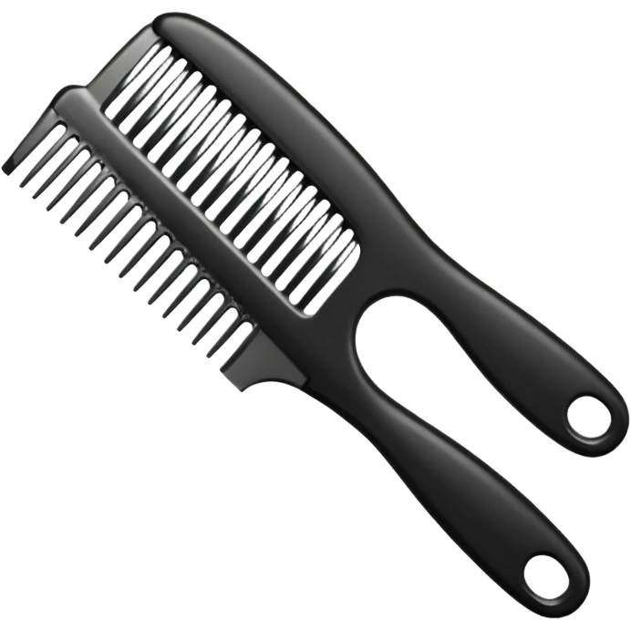 hairdressing comb emoji