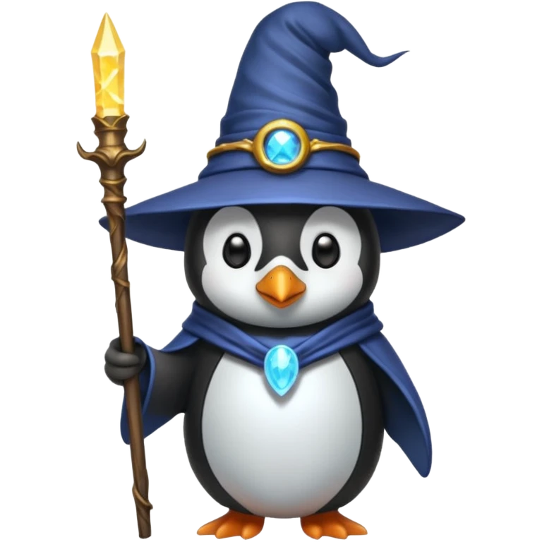 Penguin Wizard emoji