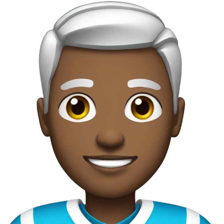 Mixed football player with transgender shirt on emoji