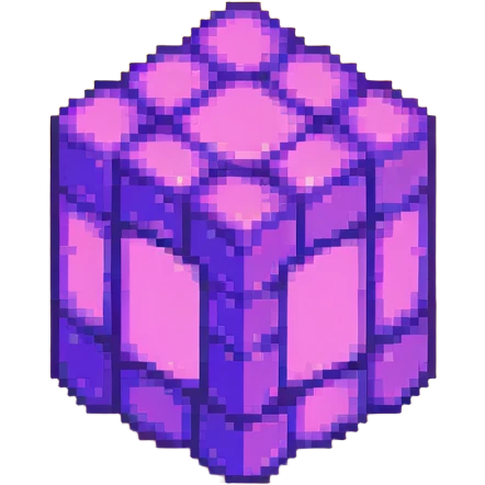 purple glowing block emoji