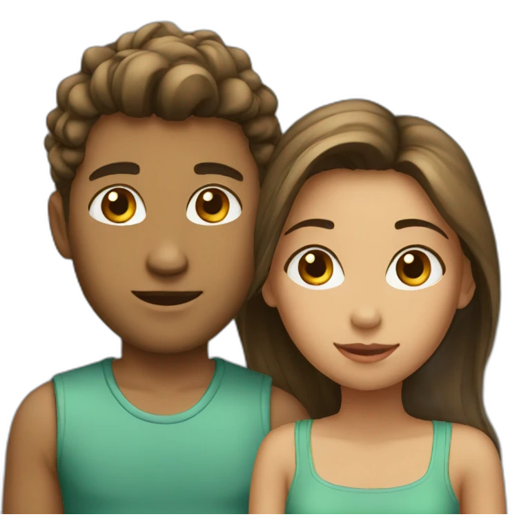Couple young emoji