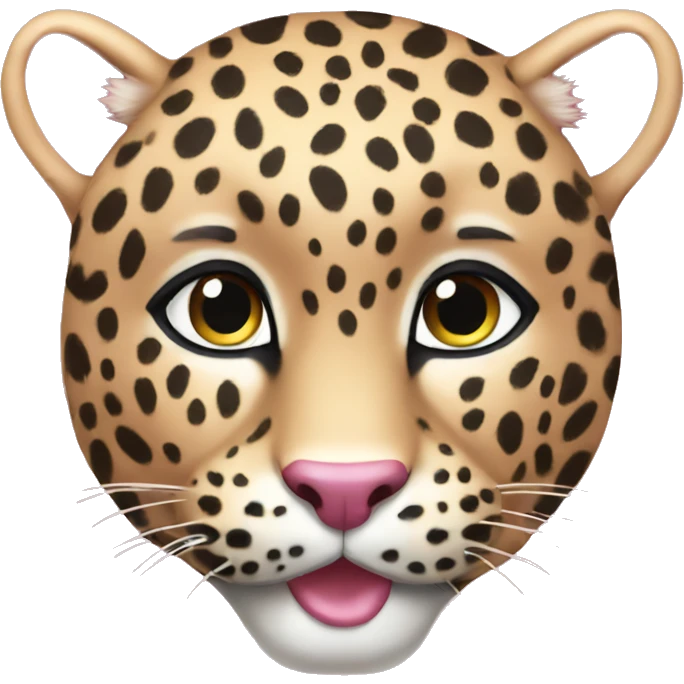Leopard pink  emoji