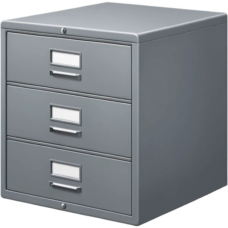 filing cabinet with vertical stacked drawers emoji