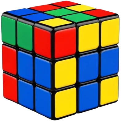 A 3x3-squares rubix cube emoji