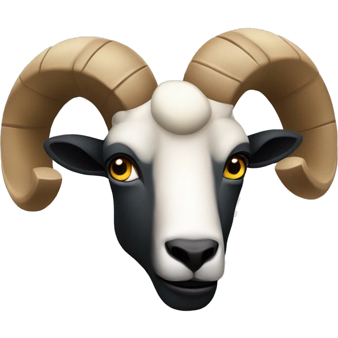 ram with an american football ball ios style emoji