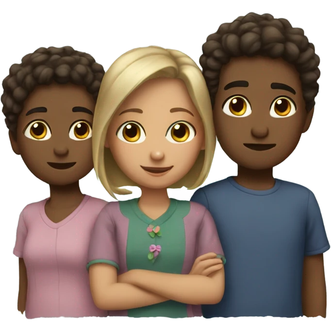 three siblings emoji
