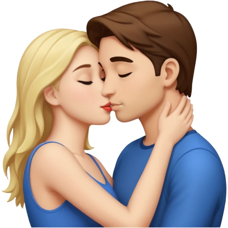 romantic love, romantic couple kissing emoji