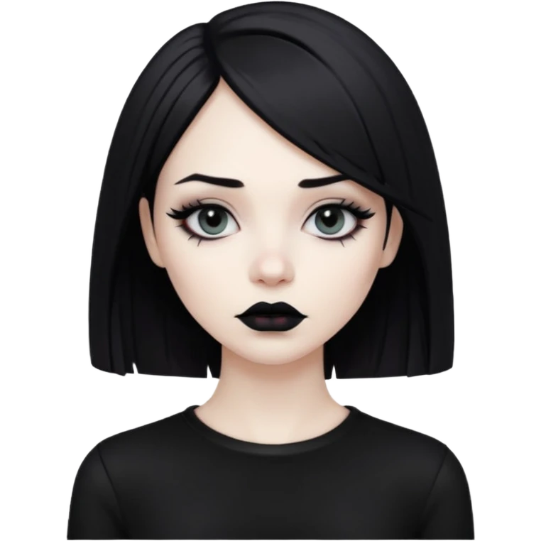 Bad girlfriend.eom girl . Gorgeous woman but still emo every thing black  emoji
