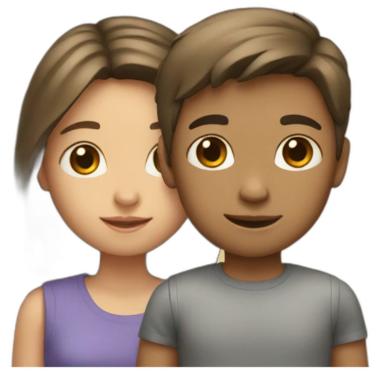 Girl and boy emoji