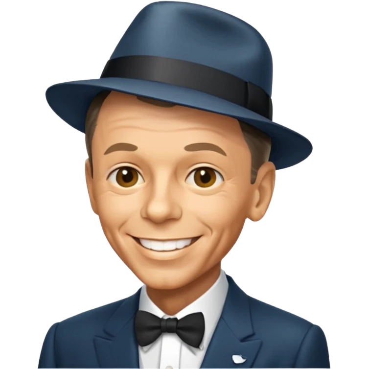 Frank sinatra emoji showing some data anlytics emoji
