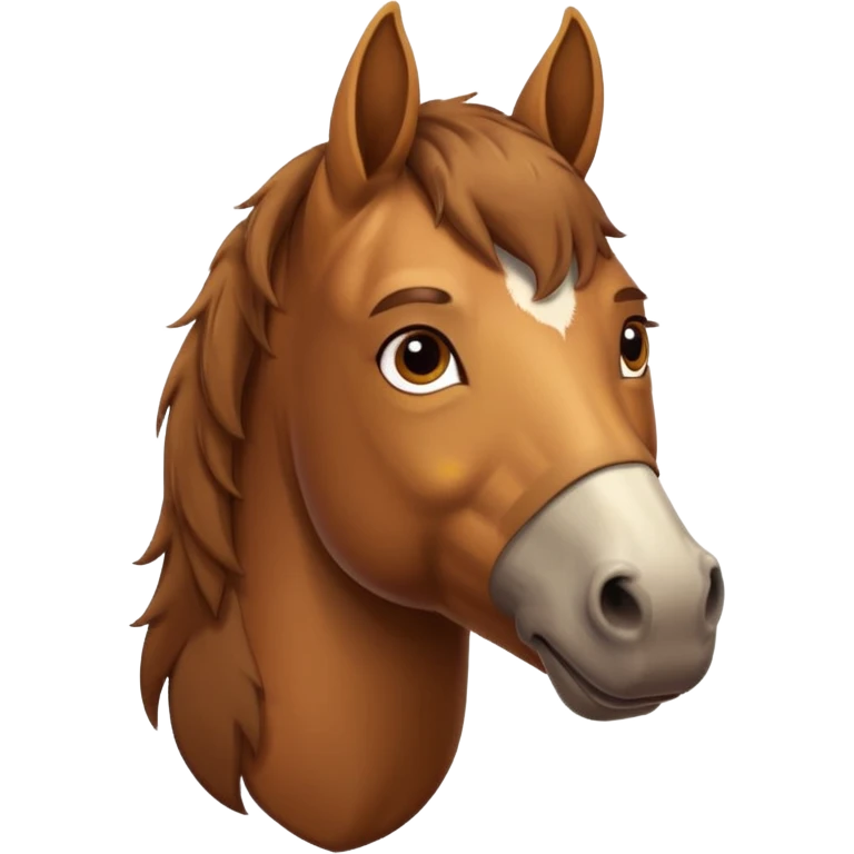 horse with beard and mustache emoji