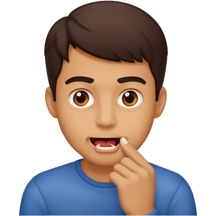 biting nail guy emoji