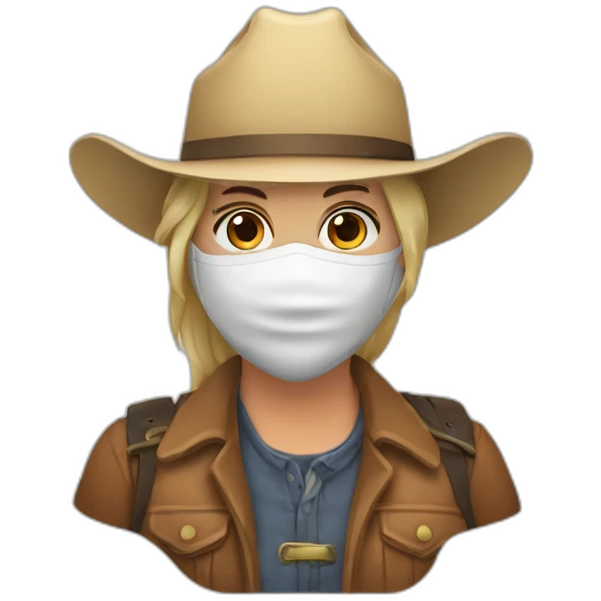 masked_genderneutral_rancher emoji